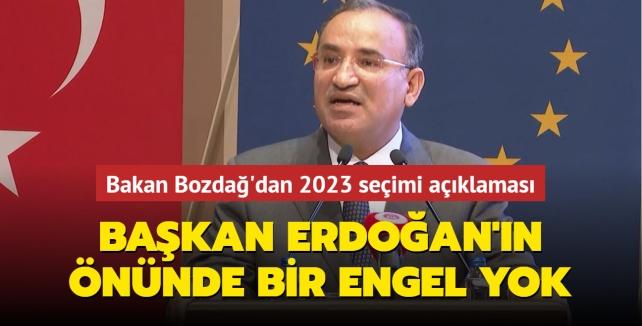 Bakan Bozdağ Başkan Erdoğan ın adaylığının önünde bir engel yok