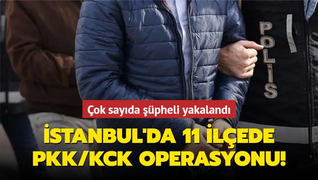 İstanbul da terör örgütlerine operasyon 16 şüpheli yakalandı