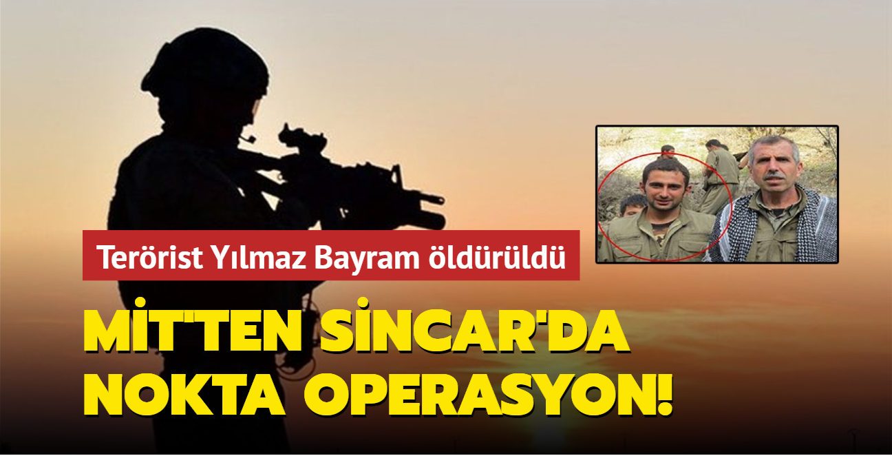 MİT ten Sincar da nokta operasyon Terör örgütünün sözde kurye