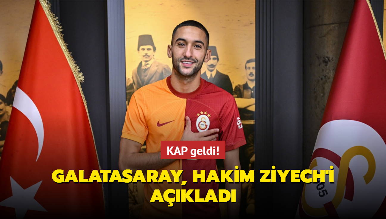 KAP geldi Galatasaray Hakim Ziyech i açıkladı