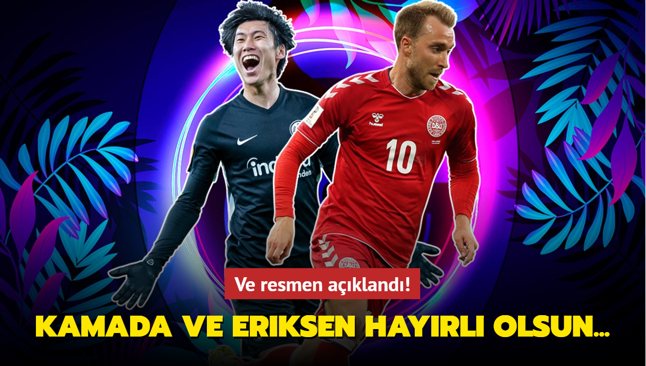 Ve Resmen A Kland Daichi Kamada Ve Christian Eriksen Galatasaray A