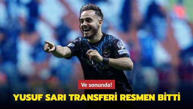 Ve sonunda Yusuf Sarı transferi resmen bitti