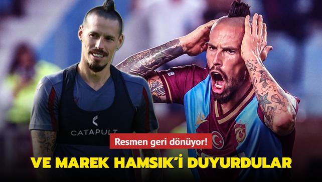 Ve Marek Hamsik i duyurdular Resmen geri dönüyor