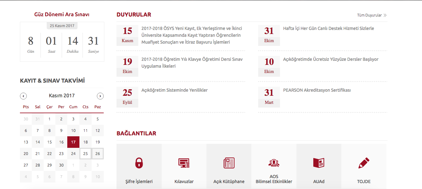 AÖF sınav yerleri açıklandı! İşte 25 -26 Kasım güz dönemi sorgu ekranı