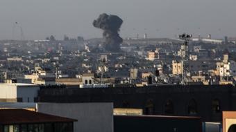 galci srail ordusu, Refah blgesine kara saldrs balatt! Saldr sonras blgeden dumanlar ykseldi