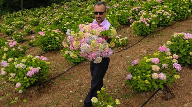 Hollanda'dan ithal ettiği çiçekle ihracatçı oldu
