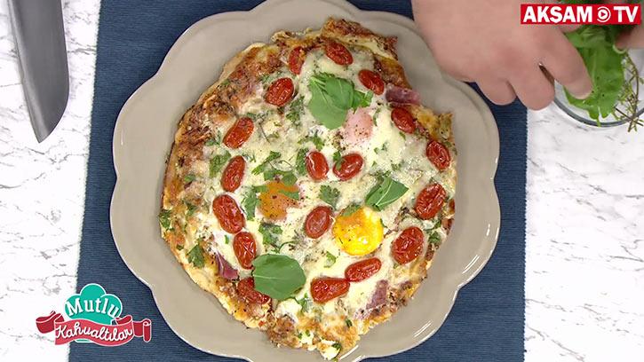 Fırında Baharatlı Kahvaltı Pizzası Tarifi | #MutluKahvaltılar