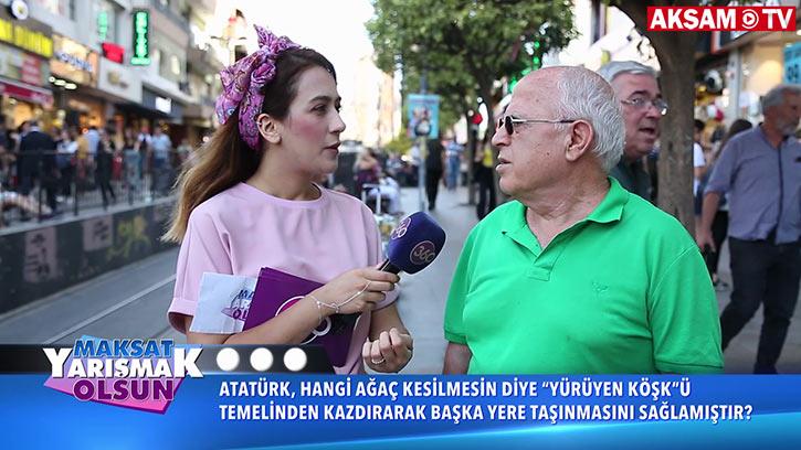 Atatürk, Hangi Ağaç Kesilmesin Diye 'Yürüyen Köşk'ü Başka Yere Taşıtmıştır? | #MaksatYarışmakOlsun