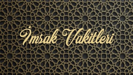 20 Mayıs Çarşamba il il imsak vakitleri