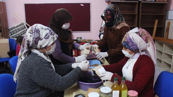 Köylerde kadınların organik üretimi marka oldu