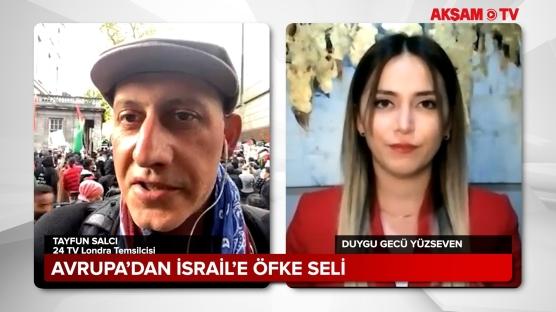 Londra'da İsrail Büyükelçiliği'nin  duvarına tırmandılar