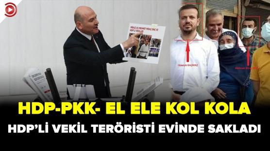 O terörist HDP'li vekilin evinden çıktı!