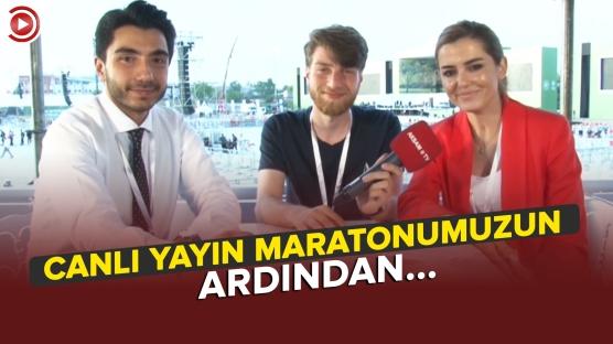 Akşam TV canlı yayın ekibi 85 milyonun bahçesindeki fetih coşkusuna ortak oldu