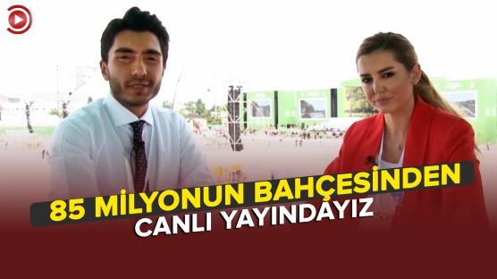 Akşam TV en büyük millet bahçesinden canlı yayında