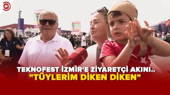 TEKNOFEST İzmir'e ziyaretçi akını...  'Tüylerim diken diken'