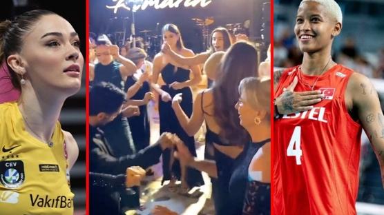 Melissa Vargas ve Zehra Güneş Ayça Aykaç'ın düğününde Erik Dalı ile coştu