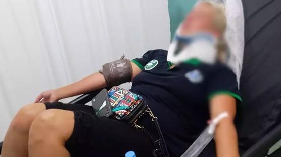 Kadın plaj görevlisi kabusu yaşadı