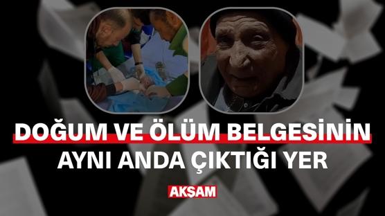 Doğum ve ölüm belgesinin aynı anda çıkarıldığı yer: Gazze