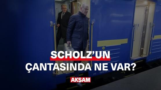 Almanya Başbakanı Scholz'un çantasında ne var?