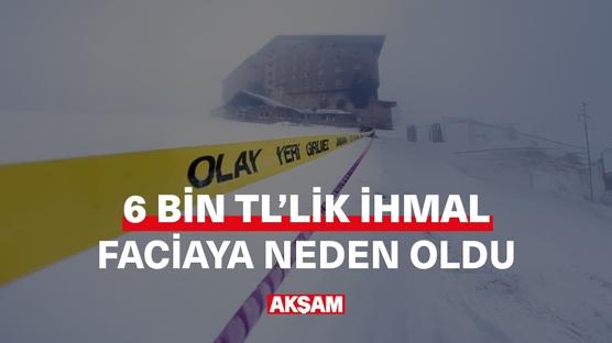 6 bin TL'lik ihmal faciaya neden oldu!