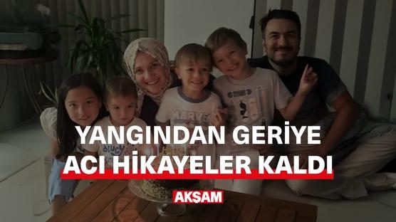 Yangından geriye acı hikayeler kaldı