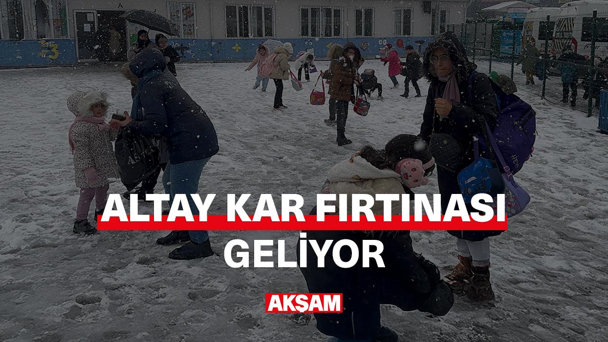 Altay kar fırtınası yolda!