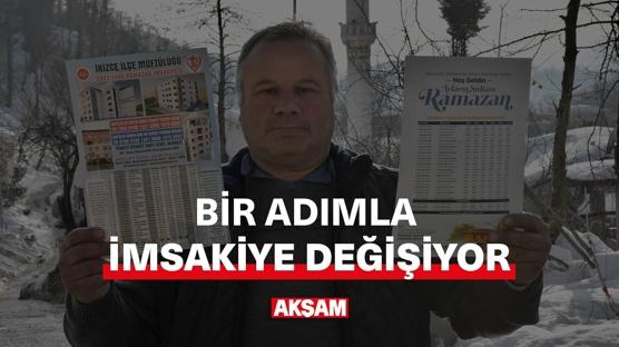 Bir adımla imsakiye değişiyor!