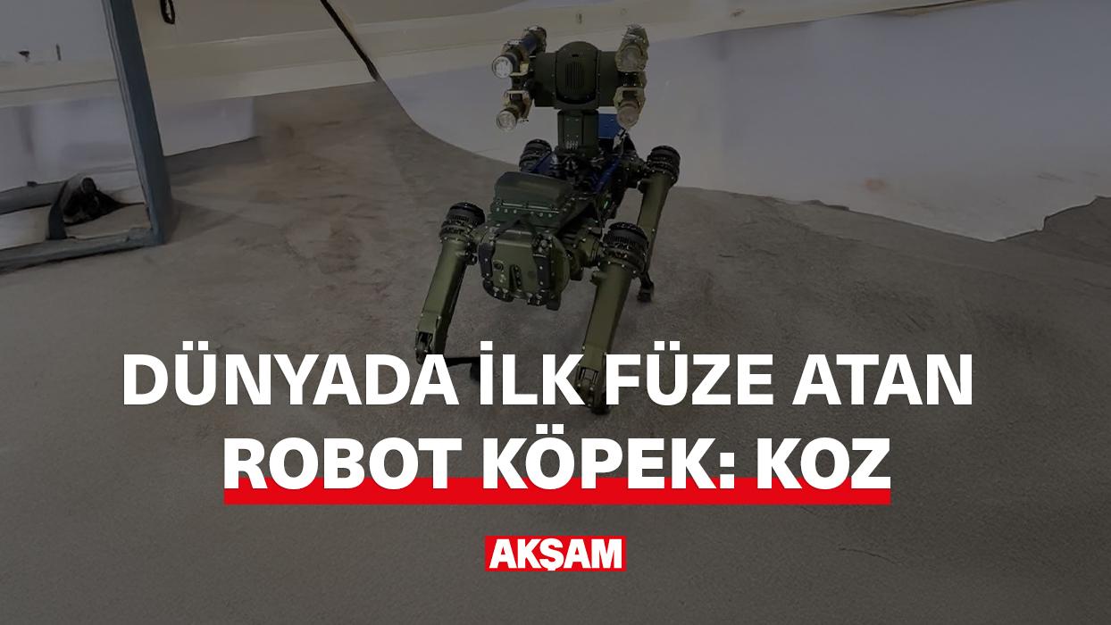 Dünyanın ilk füze atan robot köpeği: Koz