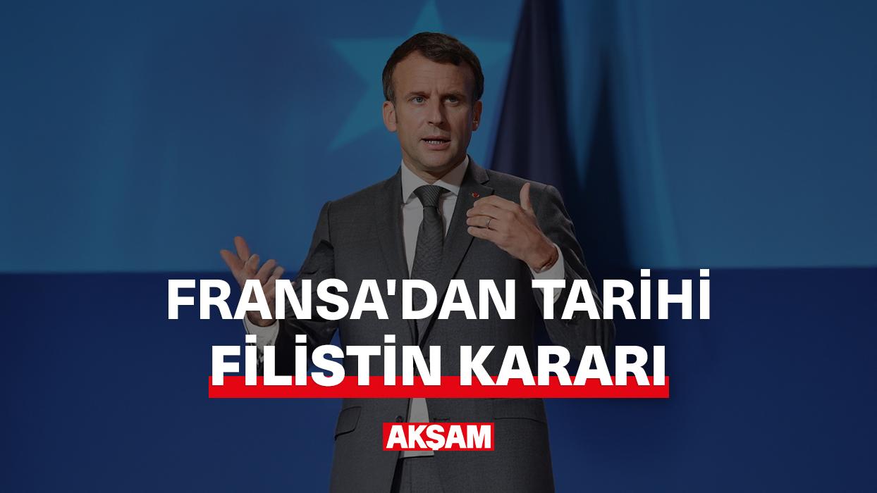 Fransa'dan tarihi Filistin kararı!