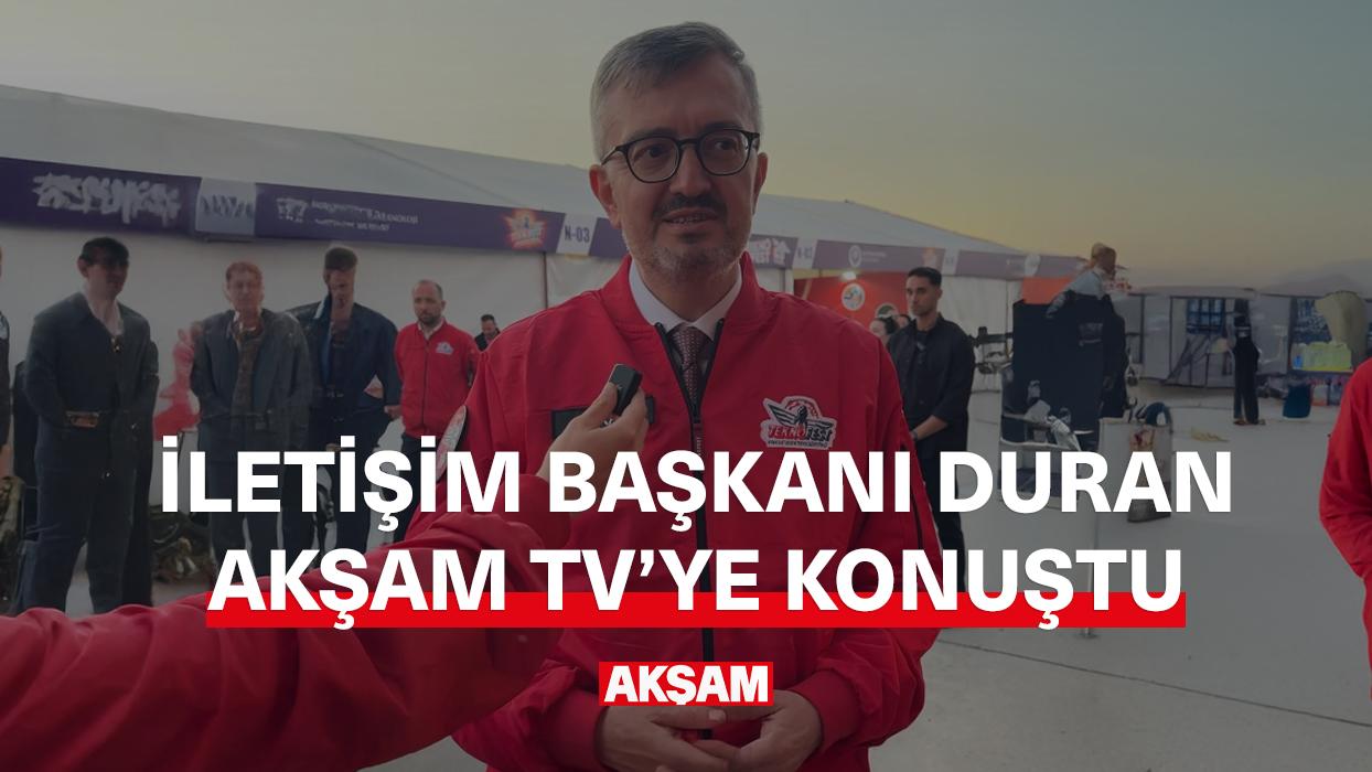 İletişim Başkanı Burhanettin Duran Akşam TV'ye konuştu