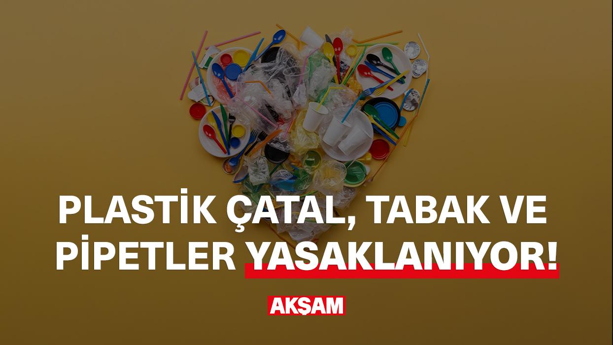 Plastik çatal, tabak ve pipetler yasaklanıyor!