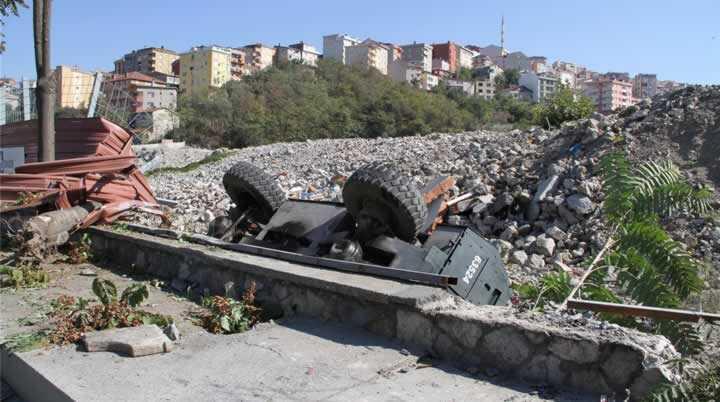 Polis panzeri devrildi!