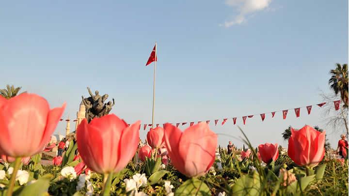 Antalya'da erken lale dnemi