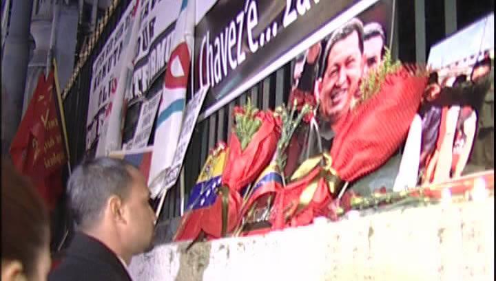 Hugo Chavez, Taksim'de anld