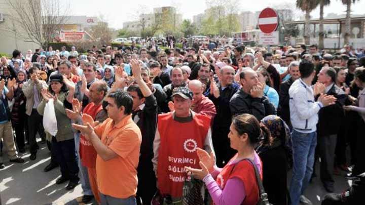 niversite hastanesinde taeron protestosu