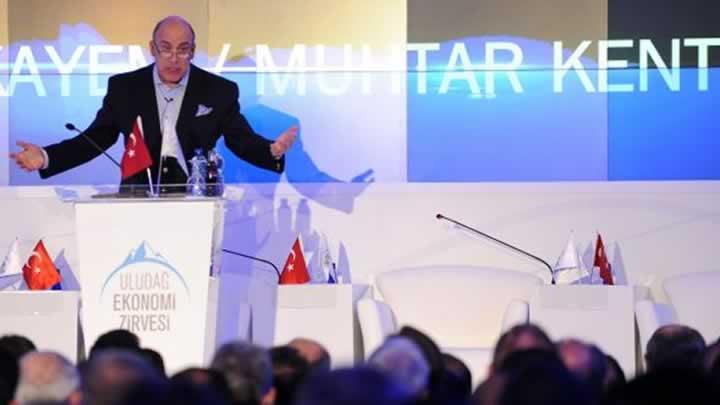 Muhtar Kent Uluda'da baarnn srlarn aklad