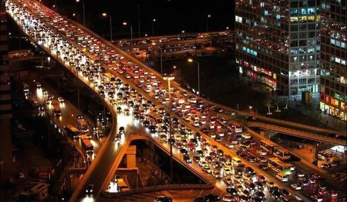 stanbul'da trafik fel