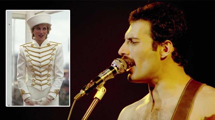 Freddie Mercury, Prenses Diana'y gay bara gtrm