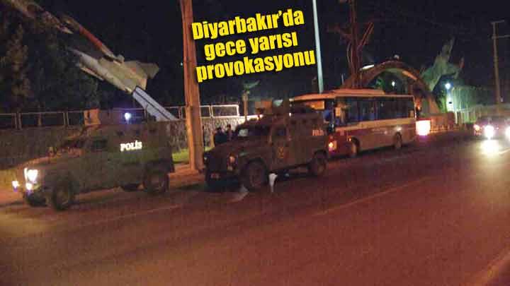 Diyarbakr'da geceyars provokasyonu
