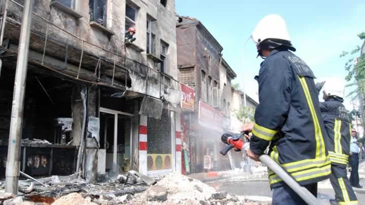 Gaziantep'te doalgaz borusu patlad