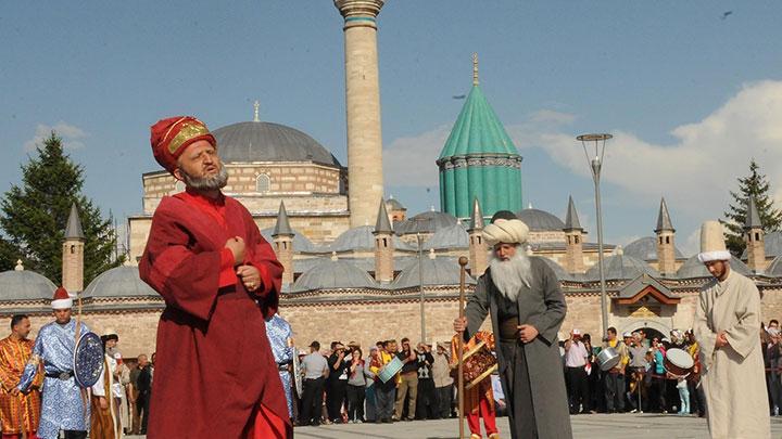 Mevlana'nn Konya'ya gelii canlandrld