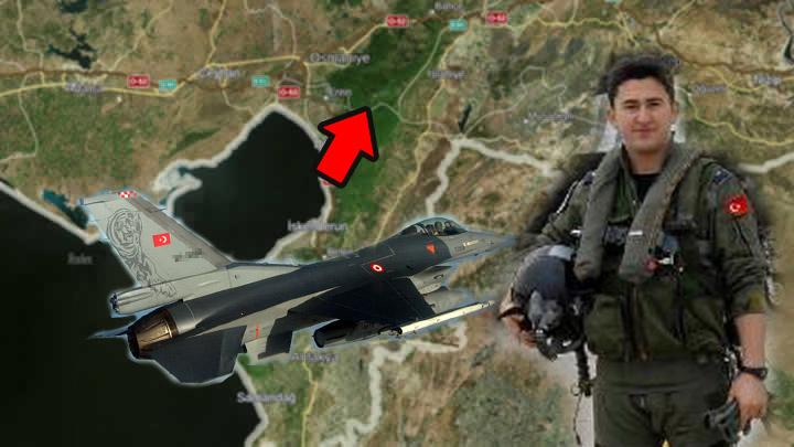 Amanoslar'da  F-16 dt! Enkaza ulald, pilot Hamza Gmsoy ehit oldu