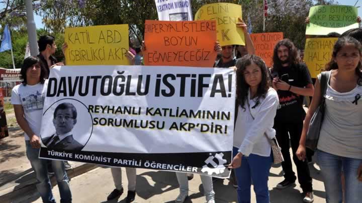 Akdeniz niversitesi'nde 'Reyhanl' protestosu