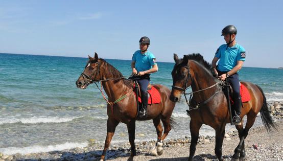 Kemer'de atl Jandarma greve balad