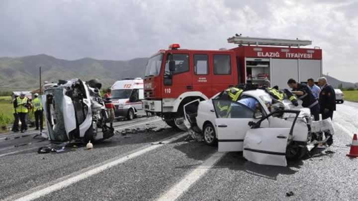 Elaz'da kaza: 1 astsubay ve 1 ocuk hayatn kaybetti