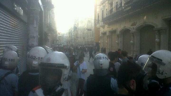 Taksim'de polis mdahalesi