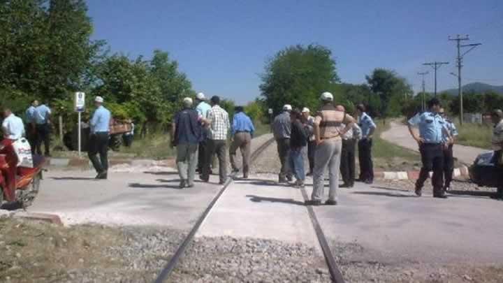 Manisa'da tren traktre arpt