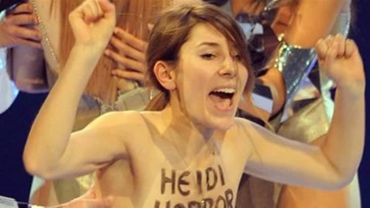 Femen Heidi Klum'un programn bast