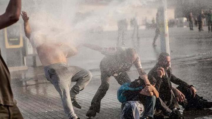 Taksim'deki polis mdahalesinde inanlmaz an!