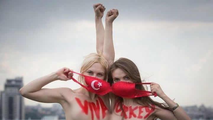 FEMEN'den 'Gezi' aklamas: Gs gse arpmaya geliyoruz